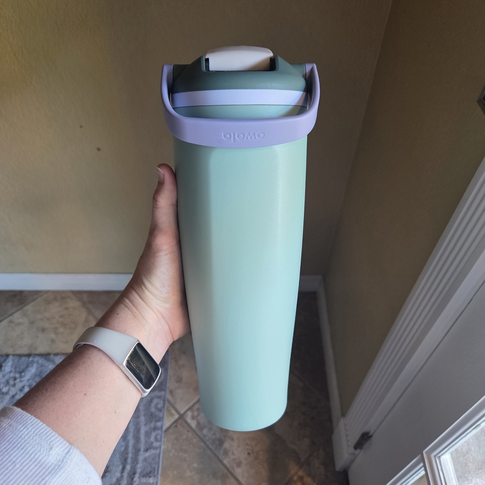 NWOT owala FreeSip Sway 40 oz Insulated Stainless Steel Tumbler "Misty Meadow" - Picture 4 of 16